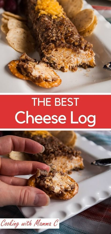 Keto Cheese Log, Cheese Logs Recipes, Velveeta Cheese Log, Cheese Log Recipes, Savory Butter, Crispy Roasted Chickpeas, Cheese Logs, Chip Dip Recipes, Cheese Spread Recipes