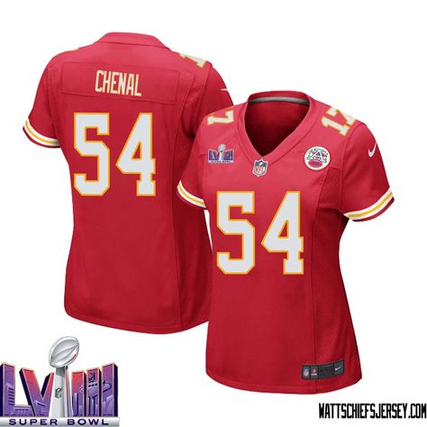 Leo Chenal No 54 Kanas City Chiefs Super Bowl LVIII Home Game Jersey for Women Red Check more at https://wattschiefsjersey.com/leo-chenal-no-54-kanas-city-chiefs-super-bowl-lviii-home-game-jersey-for-women-red/ Kanas City Chiefs, Chiefs Super Bowl, Game Jersey, Travis Kelce, Super Bowl, Bowl, For Women, Red