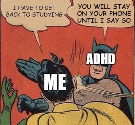 The Best ADHD Memes for Professional Procrastinators - Memebase - Funny Memes Procrastination Humor, Executive Functioning Strategies, Cognitive Flexibility, Classic Memes, Studying Memes, Beat Procrastination, Big Brain, Parenting Organization, Mental Health Facts