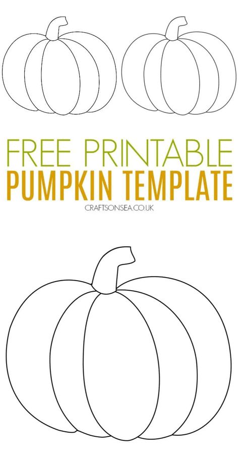 pumpkin template free printable for kids #kidscrafts Pumpkin Patterns Free Printable Sewing, Pumpkin Printables Free, Pumpkin Outline Printable, Pumpkin Templates Free Printable, Printable Pumpkin Patterns, Pumpkin Templates Free, Pumpkin Template Printable, Pumpkin Patterns Free, Pirate Cookies