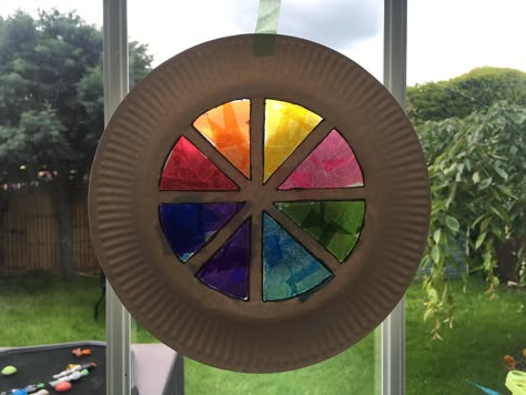 Tour de France inspired bicycle craft for kids - make a fun sun catcher inspired by a bicycle wheel France Craft, Bicycle Wallpaper, Bicycle Crafts, Bike Craft, Bicycle Illustration, Bicycle Diy, French Activities, Wheel Craft, Suncatcher Craft