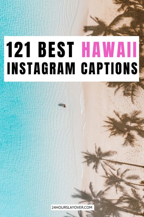 The Best Hawaii Instagram captions, puns & quotes! Hawaii Captions Instagram, Don't Overthink Quotes, Hawaii Instagram Captions, Ranching Quotes, Hawaii Quotes, Facebook Captions, Hawaii Instagram, Puns Quotes, Beach Instagram Captions