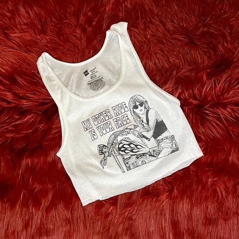 Ribbed Tank with My Other Ride Vintage Inspired Graphic Vintage Tanks, Stagecoach Outfits, Ribbed Tank, Antique Items, Up To Date, Casual Fits, Vintage Inspired, Outfit Inspirations, Lookbook