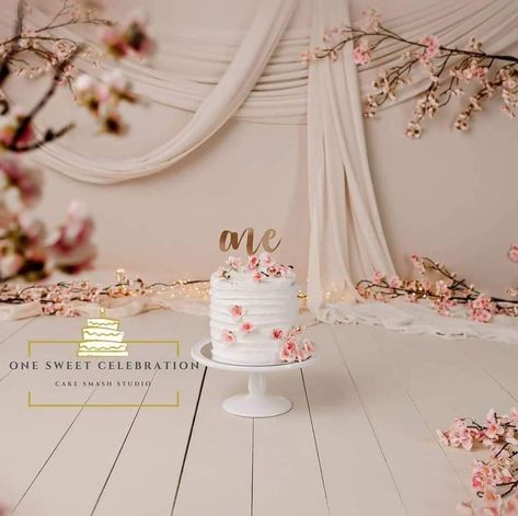 Wildflower 1st Birthday Cake Smash, Smash Cake Flowers, Daisy 1st Birthday Photoshoot, Cake Smash Photos Winter, Girl Cake Smash Theme, Smash Cake Decorating Ideas, First Birthday Photo Shoot Ideas Studio, Cake Smash Theme Ideas, Tea Party Cake Smash