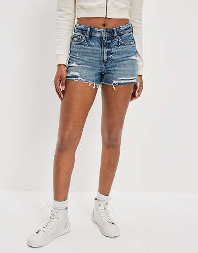 Jean Shorts American Eagle, American Eagle Jean Shorts, Shorts American Eagle, Free Jeans, Floral Denim, Shorts For Women, Mom Shorts, Mens Outfitters, Denim Fabric