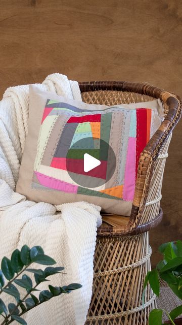 Art Gallery Fabrics® | Get those PURE solids scraps ready because we’ve got the perfect project for you! 🌟 Transform your fabric into a stunning improv patchwork... | Instagram Improv Patchwork, Improv Quilting, Patchwork Pillow, Quilted Pillow, Diy Pillows, Art Gallery Fabrics, Youtube Tutorials, Fun Projects, Made It