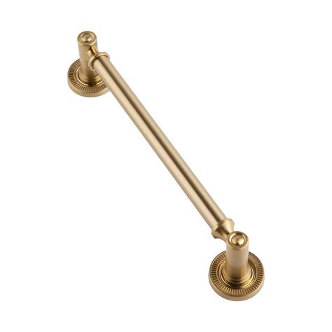 Sumner Street Home Hardware Minted 6 in. Center-to-Center Satin Brass Cabinet Pull-RL060155 - The Home Depot Cabinet Hardware Template, Brass Cabinet Pull, Bathroom Cabinetry, Brass Cabinet Pulls, Brass Drawer Pulls, Classic Kitchen, Brass Cabinet, Bar Styling, Champagne Bronze