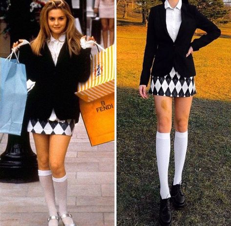 Oct 6, 2020 - 23-year-old fashion blogger Kate from Hungary dresses up in outfits inspired by fictional characters that we know and love. Including characters from the iconic TV show Friends! How To Dress Like Cher Horowitz, Clulles Outfit, Cher's Outfits Clueless, Cher Clueless Inspired Outfits, Cher Outfits Clueless Style, Clueless Inspired Outfits 90s Fashion, Cher Inspired Outfits Clueless, Pop Culture Outfits Ideas, As Seen On Tv Outfits