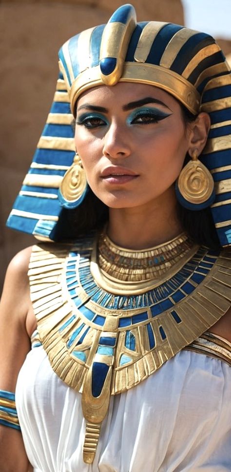 Ancient Egypt Eye Makeup, Cleopatra Cosplay Monster High, Egyptian Cosplay Woman, Cleopatra Makeup, Cleopatra With Cat, Egyptian Queen Nefertiti, Egypt Concept Art, Egyptian Queen, Other Woman