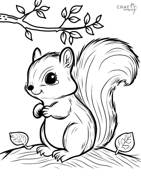 Squirrel Template, Squirrel Printable, Squirrel Drawing, Chibi Coloring, Squirrel Coloring Page, Chibi Coloring Pages, Middle School Art Projects, Printable Ideas, Easy Coloring