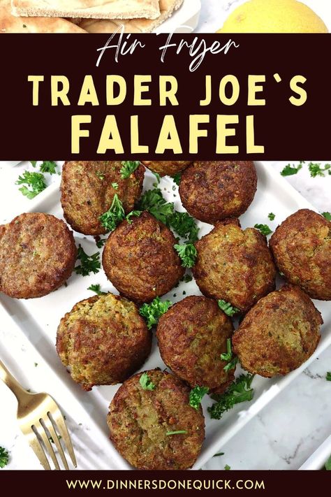 Meal Plan Board, Air Fryer Appetizer Recipes, Air Fryer Side Dishes, Falafel Mix, Instant Pot Air Fryer Recipes, Air Fryer Appetizers, Cozy Dinners, Falafel Recipe, Trader Joes Recipes