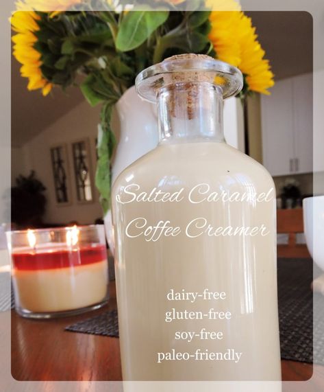 Clean Creamer Coffee, Paleo Creamer, Salted Caramel Coffee Creamer, Caramel Coffee Creamer, Dairy Free Coffee Creamer, Paleo Coffee, Dairy Free Creamer, Salted Caramel Coffee, Dairy Free Coffee