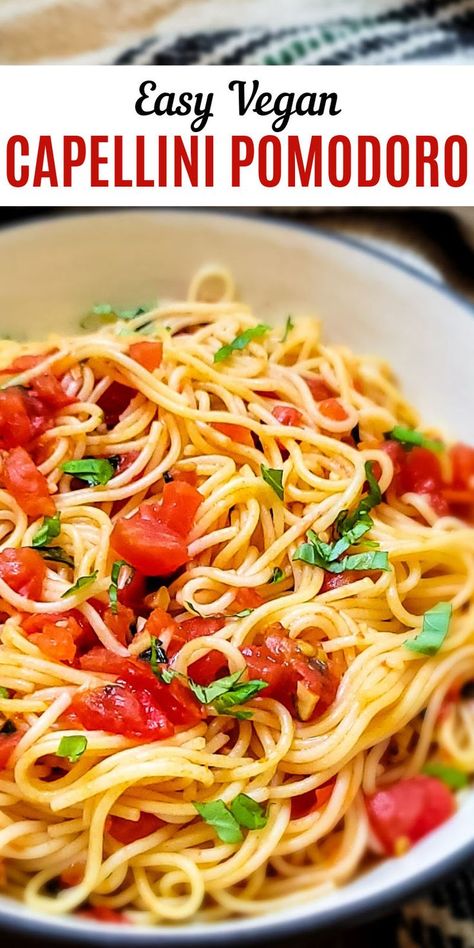 This vegan bruschetta pasta recipe is easy to prepare with no oil. Make this delicious dinner recipe in just 10 minutes! Vegan Bruschetta, Vegan Lasagna Recipe, Bruschetta Pasta, Vegan Pasta Dish, Vegan Pasta Salad, Vegan Spaghetti, Vegan Lasagna, Vegan Pasta Recipes, Vegan Italian