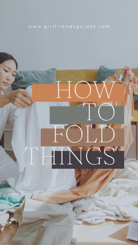 How to fold clothes, sheets, towels and more.  From basic folding to KonMari and products to make folding laundry easier. Laundry Folding, How To Fold Laundry Fast, How To Fold Laundry, Folding Laundry, Konmari Method, Home Economics, Folding Clothes, Martha Stewart, Everyone Knows