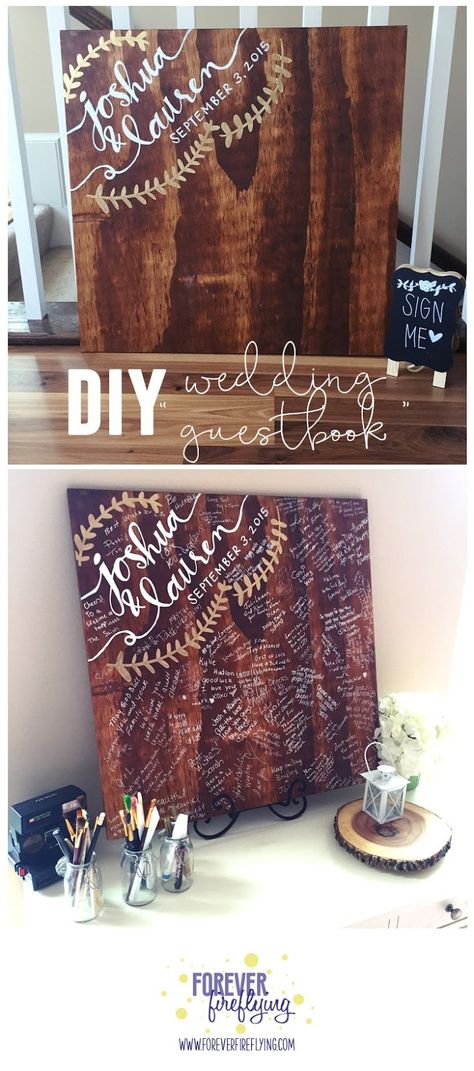 Wood Guest Book Sign, Diy Wedding Guest Book, Wood Guest Book, Guest Book Sign, Wedding Wishes, Wedding Planners, Easy Diy Crafts, Trendy Wedding, Wedding Guest Book