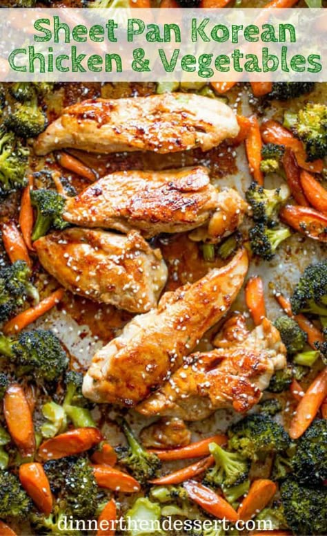 Today Is Monday, Meal Prep On Fleek, Sheet Pan Dinners Chicken, Easy Sheet Pan Dinners, Sheet Pan Suppers, Korean Chicken, Sheet Pan Dinners Recipes, Recipe Sheets, Pan Recipes