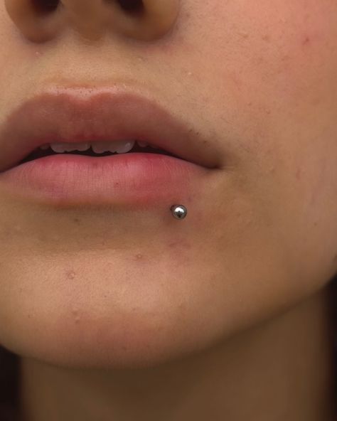 Gaba Piercing Lisbon 🩸 | One of my favourite piercings, actually was my first one ✨🤭 On the top sexy piercings there are: •Bellybutton •Lips •Nips Agreed?👍… | Instagram Double Labret Piercing Lip Rings, Side Labret Piercing Studs, Mouth Piercings Lips, Piercings Boca, Side Labret Piercing, Piercings Mouth, Piercing Boca, Piercing Mouth, Lip Piercing Stud