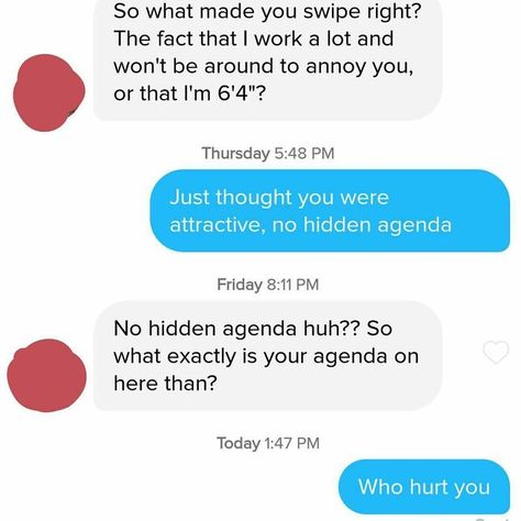 50 Times Tinder Matches Sent Such Awkward And Hilarious Messages, People Had To Submit Them To This Instagram Account Adorable Texts, Tinder Messages, Tinder Humor, Awful People, Celebrity Quiz, Pick Up Lines Cheesy, Celebrity Quizzes, Hidden Agenda, Hilarious Stuff