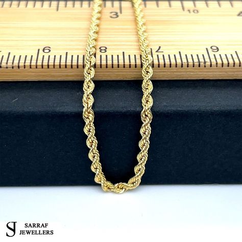 Check out 9ct Yellow Genuine Gold Twisted Rope Link Necklace 2MM 22 Inch Chain Brand New*, the latest item I added on eBay! #eBay #eBaySeller Fine Necklace, Buy Gold Jewelry, Silver Wedding Jewelry, Gold Rings Jewelry, Yellow Gold Necklace, Necklace Shop, Daisy Earrings, Chain Design, Silver Jewelry Rings