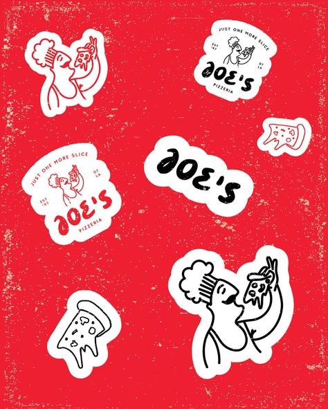 Still deciding on whether to break my grid and post whatever or stick to threes so here’s a little sticker sheet for Joes Pizzeria’… | Instagram Pizzeria Menu, Pizza Branding, Bounty Hunters, Bounty Hunter, Menu Design, Brand Designer, Sticker Sheet, Visual Identity, Design Inspo