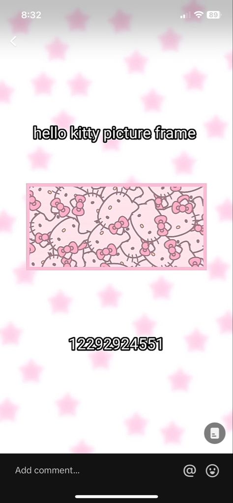 Cafe Hello Kitty, Hello Kitty Theme, Royale High Journal Ideas, Kitty Theme, Hello Kitty Bedroom, Bloxburg Decals Codes Aesthetic, Preppy Decal, Pic Code, Kids Decals