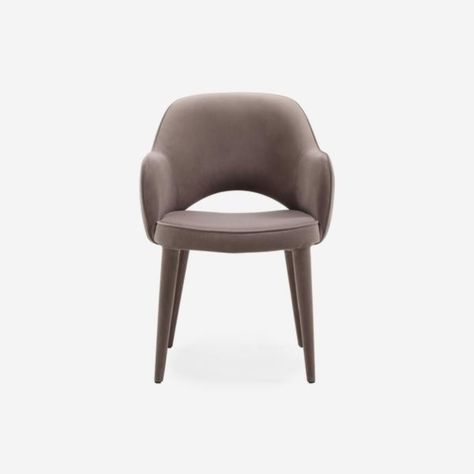 Modern mid-century dining chair in grey velvet. A stylised mid-century European chair in all-over warm grey velvet. W... Urban Kitchen, Chic Chair, Andrew Martin, Mid Century Dining Chairs, Occasional Chair, Mid Century Dining, Chairs Dining, Modern Mid Century, Rest And Relaxation