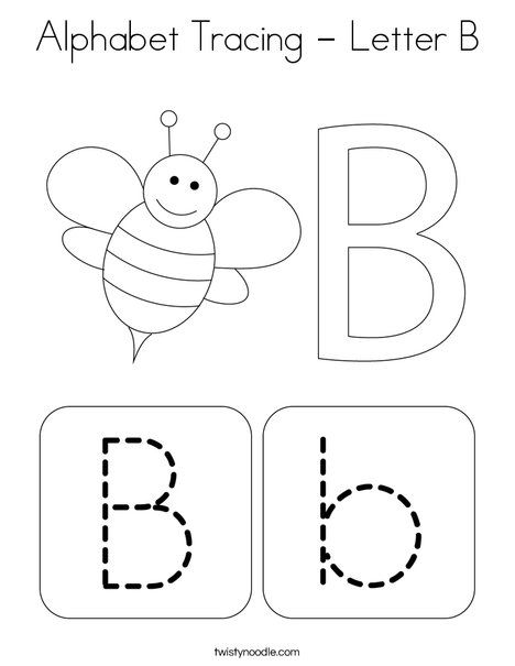 Alphabet Tracing - Letter B Coloring Page - Twisty Noodle Letter B Coloring Sheet, Letter B Tracing Printables Free, Letter B Coloring Pages Free Printables, Letter B Tracing Worksheet, Preschool Sheets, Letter B Coloring Pages, Letter B Worksheets, Coloring Letters, Twisty Noodle