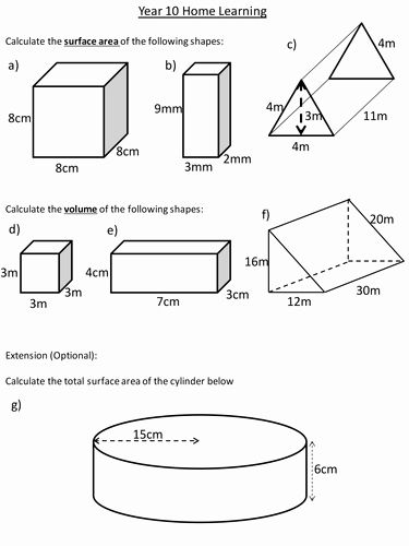 Surface area Of Pyramid Worksheet Awesome Surface area and Volume Of Prisms by Dannytheref – Chessmuseum Template Library Volume Of 3d Shapes, 3d Shapes Worksheets, Math Art Projects, Area Worksheets, Graduated Cylinders, Geometry High School, Harmony Day, Triangular Prism, Shapes Worksheets