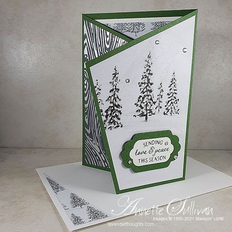 Green Accessories, Fold Cards, Fancy Fold Cards, Fancy Folds, Fun Fold Cards, Wow Factor, Christmas Theme, Tri Fold, Folded Cards