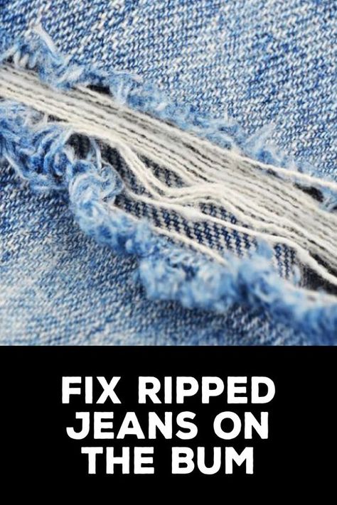 Ripped jeans are the epitome of casual chic, but a rip in the bum area can be pretty embarrassing. If you’re dealing with this problem, we’ve got you covered! Here’s an easy way to fix your ripped jeans on the bum. #FashionFixes #JeansFixes You Can Check It Out To https://craftow.com/how-to-fix-ripped-jeans-on-the-bum/ How To Embroider Ripped Jeans, How To Fix Ripped Jeans Back Pocket, How To Fix A Rip In Jeans, How To Mend Ripped Jeans, Mending Ripped Jeans, How To Repair Ripped Jeans, Sewing Ripped Jeans By Hand, Fix Ripped Jeans Embroidery, Repair Jeans Crotch