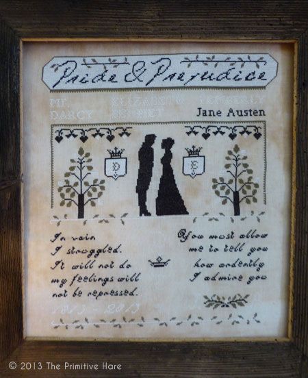 The Primitive Hare: NEW PATTERN: PRIDE & PREJUDICE SAMPLER Pride Prejudice, Blackwork Embroidery, Cross Stitch Bookmarks, Pride And Prejudice, Jane Austen, Cross Stitch Designs, Counted Cross Stitch, Blackwork, Cross Stitch Embroidery