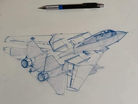 F14 Tomcat Drawing, F14 Tomcat Tattoo, F16 Drawing, F14 Tomcat Wallpapers, Fighter Jet Drawing, Jet Drawing, Airplane Outline, F-14d Super Tomcat, Airplane Sketch