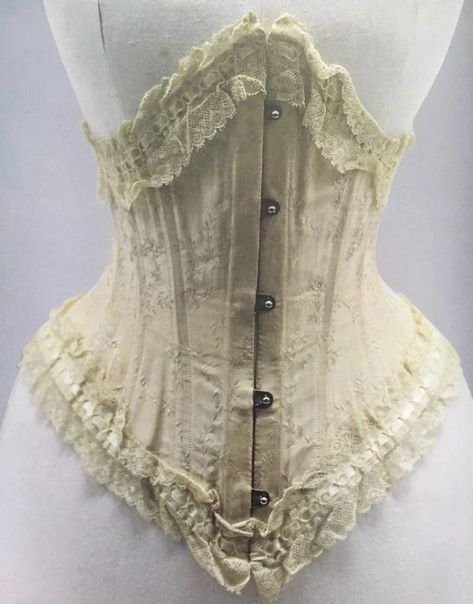 Riding Corset, Jeanne Vanitas, 1900 Corset, 1820s Corset, 1900 Clothing, Vintage Corsets, Historical Fitted Underbust Corset, Tightlacing Corset, 1890s Corset