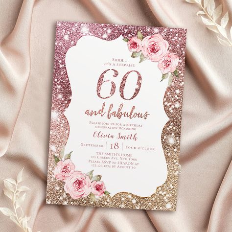 Celebrate in style with our stunning 60th Birthday Invitations! 🎉 Customize your design to match your theme and make this milestone event unforgettable. 🎂 Don't miss out on the perfect way to invite your loved ones to join the celebration! 💌 #60thBirthday #BirthdayInvitations #CustomInvites #MilestoneCelebration #PartyPlanning #PersonalizedDesigns #SpecialEvent #BirthdayBash #CelebrateInStyle #PartyTime 65th Birthday Invitations, 75th Birthday Invitations, Invitations Quinceanera, Elegant Birthday Invitations, Birthday Elegant, 90th Birthday Invitations, Surprise Birthday Invitations, 70th Birthday Invitations, 80th Birthday Invitations