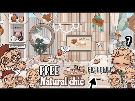 NEW FREE NATURAL CHIC HOUSE MAKER For BIG FAMILY Of 7🍂AVATAR WORLD House Ideas✨ [FALL House Design] - YouTube Avatar House, Family Of 7, Natural House, Chic House, Fall House, Tikki Y Plagg, Avatar Maker, Bottle Charms, Avatar World