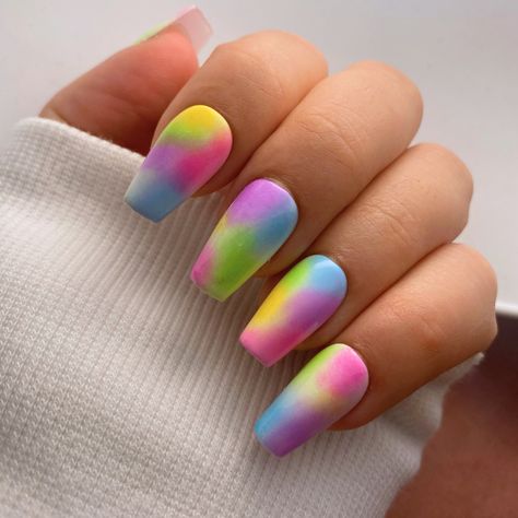 press on nails mulitcolors vue de près Instant Nails, Press On Nails, Aurora, Nail Art, Nails, Beauty, Nail Arts