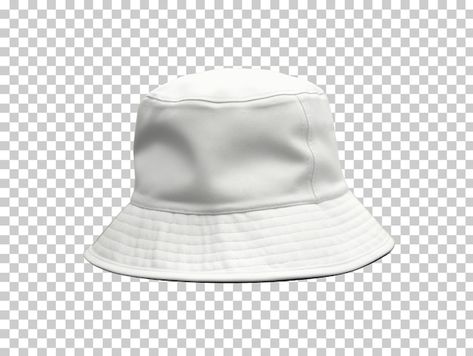 Hat Mockup, White Bucket Hat, Hat Png, Background Png, Png Transparent, Mockup, Bucket Hat, Transparent Background, Hats