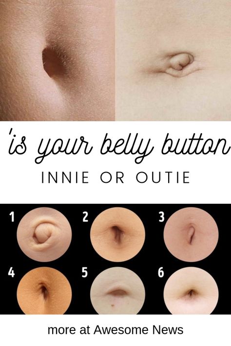 have you ever wonder why your belly is button is innie or outie? | awesome news | blog | blogspot Types Of Belly Buttons, How To Get An Innie Belly Button, Belly Button Piercing On An Outie, Belly Button Piercing Plus Size Women, Innie Belly Button, Outie Belly Button, Creativity Prompts, 2025 Manifestation, Curly Shag