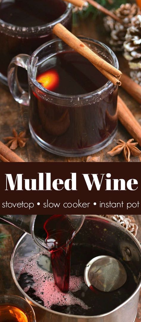 Mulled Wine Recipe Slow Cooker, Simple Mulled Wine Recipe, Homemade Mulled Wine, Malt Wine, Easy Drinks To Make, Mulled Wine Recipe, Warm Wine, Wine Recipe, Spiced Wine