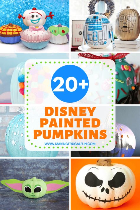 20 Disney Pumpkin Painting Ideas Disney Themed Pumpkin Painting, Disney Painted Pumpkin Ideas, Disney Pumpkin Painting Easy, Easy Pumpkin Painting Ideas Disney, Ariel Pumpkin Painting, Bluey Pumpkin Painting, Painted Pumpkins Disney, Disney Painted Pumpkins, Pumpkin Painting Ideas Disney