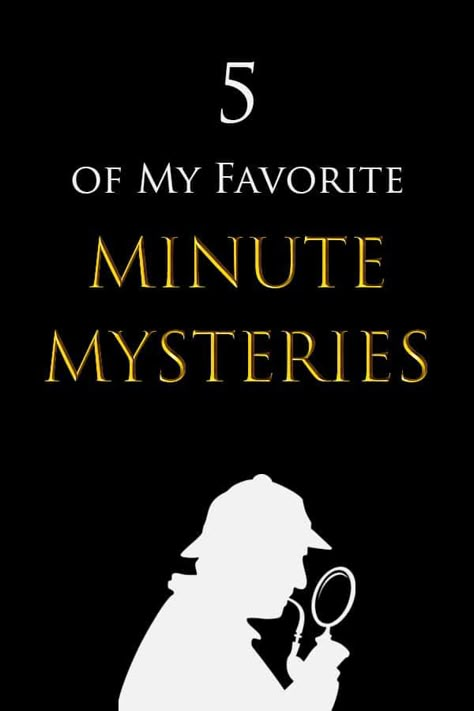 5 of My Favorite Minute Mysteries - Summer Camp Programming Minute Mysteries, Mystery Activities, Mystery Games For Kids, Mystery Unit, Camp Themes, Nail School, Clue Party, The Riddle, Library Display