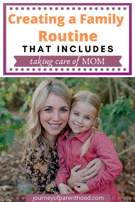 Incorporating mom's needs when developing a daily family routine for kids. Considering what mom needs and how mom best functions when mapping out and creating a family routine and daily family schedule. #familyroutine #familyschedule #dailyroutine #dailyschedule Daily Schedule For Moms, Daily Schedule For Kids, Family Routine, Daily Routine Chart, Living Intentionally, Mom Routine, Mom Schedule, Family Schedule, Mom Needs