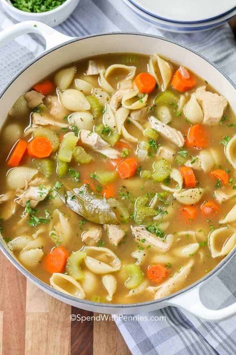 Turkey Soup Mediterranean Turkey Soup, Easy Turkey Soup, Turkey Soup From Carcass, Homemade Turkey Soup, Turkey Stew, Leftover Turkey Soup, Turkey Noodle Soup, British Cooking, Turkey Soup Recipe