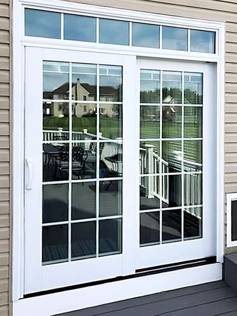 Sliding Patio Door with Retractable Screen | Pella Philadelphia Sliding Glass Door With Built In Blinds, Exterior Sliding Glass Doors Patio, Patio Door Makeover, Patio Doors Ideas, Exterior Sliding Glass Doors, Sliding Patio Door, Sliding Glass Doors Patio, Glass Doors Patio, Room Addition