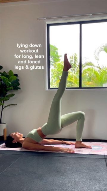 Women’s Health and Fitness on Instagram: "When you want to workout but don't have much energy... I got you!🫶🏼 This lying down workout will target your glutes and legs to make them long, lean and toned.✨ Complete each exercise for 30-45 seconds, and aim for 3 rounds without rest. That's less than 15 minutes, but I promise it will be burning! Save this workout so you can try it later and tell me what you want to see next? 😘 . . . #lazydayworkout #shortworkouts #athomeworkouts #trainanywhere #ex How To Get Long Lean Legs, How To Get Long Lean Legs Exercise, Long Lean Legs Workout, Leanbeefpatty Leg Workout, Lean Long Legs Workout, Short Workouts, I Got You, At Home Workouts, Energy