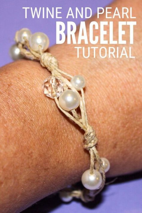 Pearl Bracelet Tutorial, Easy Jewelry Making Ideas, Diy Bracelets Tutorials, Easy Jewelry, Work Diy, Easy Diy Jewelry, Handmade Jewelry Tutorials, Precious Jewels, Craft Tutorial