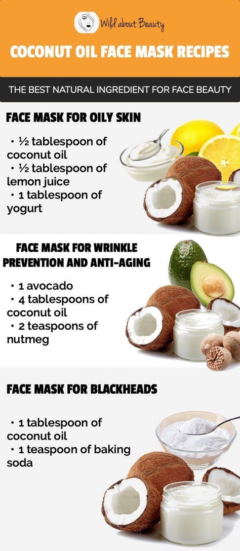 8 Coconut Oil Face Mask Recipes  The Best Natural Ingredient for Face Beauty #fatburning Nutmeg Face Mask, Coconut Oil Face, Yogurt Face Mask, Coconut Oil Face Mask, Face Mask For Blackheads, Mask Recipes, Benefits Of Coconut, Diy Coconut Oil, Mask For Oily Skin