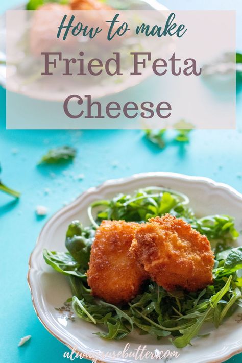 A quick & easy flavor packed appetizer that always brings down a round of applause! Learn how to fry Feta cheese and impress everyone at your next dinner party. Serve on a bed of greens topped off with a Honey Truffle Vinaigrette and you I promise it won't be the last time... #friedcheese #fetacheese Fried Feta Cheese, Truffle Vinaigrette, Easy Tapas, Meze Recipes, Fried Feta, Easy Vinaigrette, Truffle Honey, Honey Vinaigrette, Bite Size Snacks