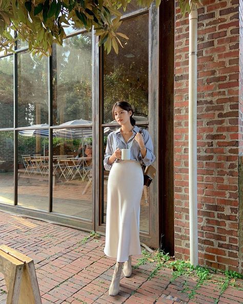 Campus Outfit, Korean Fits, Korean Outfit Street Styles, Elegant Outfit Classy, Frock Fashion, Sassy Outfit, Stylish Fall Outfits, Clothes Korean Style, Chic Fall Outfits