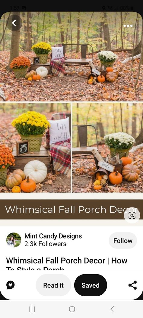 Simple Fall Photo Booth Ideas, 1st Fall Photoshoot, Fall Outdoor Picture Setup, Diy Fall Mini Photo Shoots, Fall Photo Prop Ideas, Fall Picture Background Ideas, Fall Wagon Photoshoot, Fall Photoshoot Backgrounds, Easy Fall Mini Session Ideas